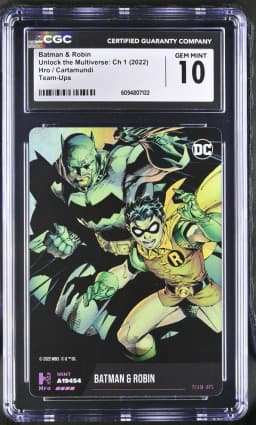 2022 #NA Batman & Robin CGC 10 Unlock the Multiverse: Ch 1 - English