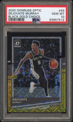 2020 #93 Dejounte Murray PSA 10 Panini Donruss Optic