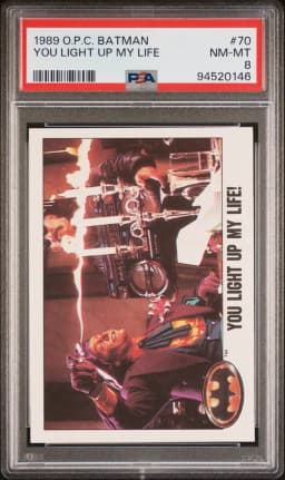 1989 #70 You Light Up My Life PSA 8 O-Pee-Chee Batman