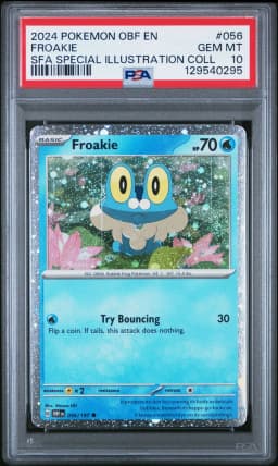 2024 #056 Froakie PSA 10 Obf EN-Obsidian Flames