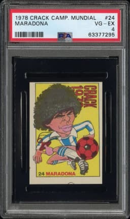 1978 #24 Maradona PSA 4 Crack Campeonato Mundial de Futbol 1978