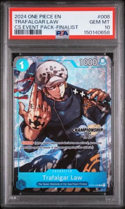 2024 #008 Trafalgar Law PSA 10 One Piece Championship 2024 Event Pack