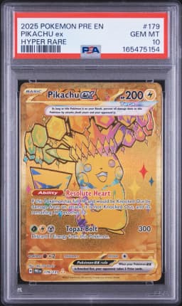 2025 #179 Pikachu EX PSA 10 Pre EN-Prismatic Evolutions