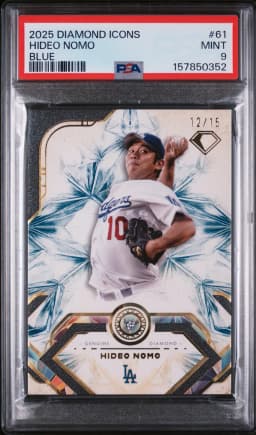 2025 #61 Hideo Nomo PSA 9 Topps Diamond Icons