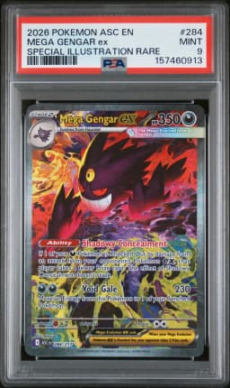 2026 #284 Mega Gengar EX PSA 9 Asc EN-Ascended Heroes