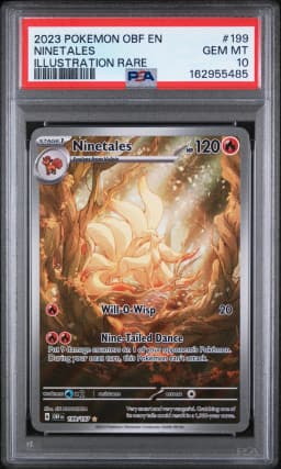 2023 #199 Ninetales PSA 10 Obf EN-Obsidian Flames