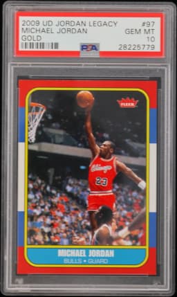 2009 #97 Michael Jordan PSA 10 Upper Deck Jordan Legacy Gold