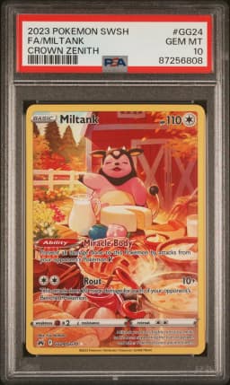 2023 #GG24 Full Art/Miltank PSA 10 Sword and Shield Crown Zenith
