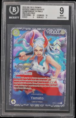 2024 #OP04112 Yamato SILVER SR/(Championship '24 Finals 2nd Place Prize) BGS 9 One Piece Card Game Promos