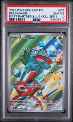 2026 #037 Bulbasaur PSA 10 Mep EN-Me Black Star Promo