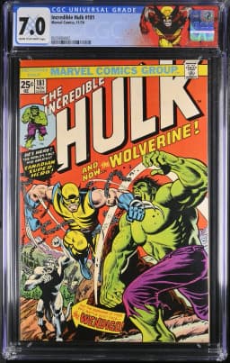 1974 #NA 1974 Incredible Hulk #181 CGC 7 Marvel Comics CGC 7
