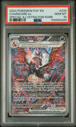 2024 #234 Charizard EX PSA 10 Paf EN-Paldean Fates