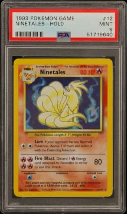 1999 #12 Ninetales-Holo PSA 9 Game