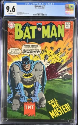 1969 #NA 1969 Batman #215 CGC 9.6 DC Comics CGC 9.6