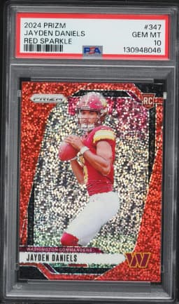 2024 #347 Jayden Daniels PSA 10 Panini Prizm Football