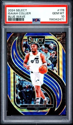 2024 #178 Isaiah Collier PSA 10 Panini Select