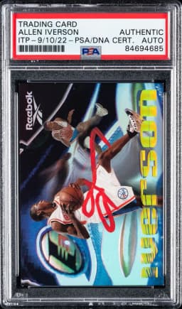 1997 Allen Iverson Trading Card | ITP - 9/10/22 - PSA/DNA Cert.