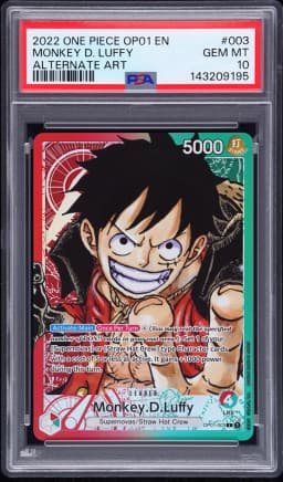 2022 #003 Monkey D. Luffy PSA 10 One Piece OP01-Romance Dawn