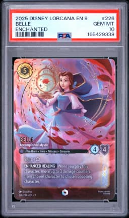 2025 #226 Belle - Accomplished Mystic PSA 10 Disney Lorcana EN 9-Fabled