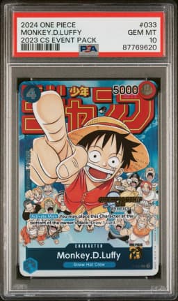 2024 #033 MONKEY D. LUFFY PSA 10 One Piece Championship 2023 Event Pack