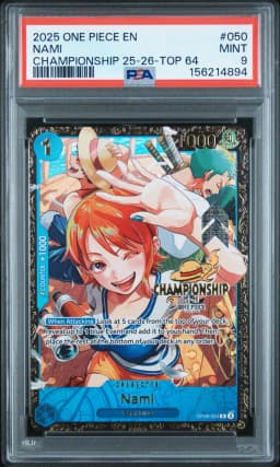 2025 #050 Nami PSA 9 One Piece Promos