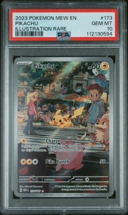 2023 #173 Pikachu PSA 10 Mew EN-151