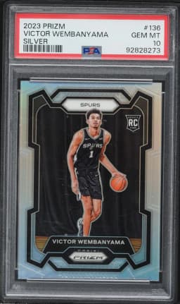 2023 #136 Victor Wembanyama PSA 10 Panini Prizm Basketball