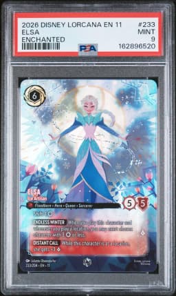 2026 #233 Elsa - Ice Artisan PSA 9 Disney Lorcana EN 11-Winterspell