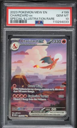 2023 #199 Charizard EX PSA 10 Mew EN-151 Pokemon