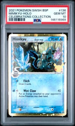 2021 #136 Mimikyu-Holo PSA 10 Swsh Black Star Promo