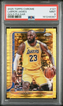 2025 #127 LeBron James PSA 9 Topps Chrome