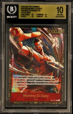 2026 #OP13016 Monkey.D.Garp R/(Treasure Cup March '26 Top 64 Prize) BGS 10 One Piece Card Game Promos