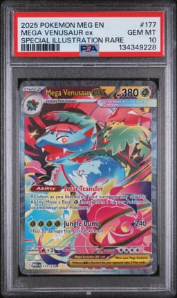 2025 #177 Mega Venusaur EX PSA 10 Meg EN-Mega Evolution