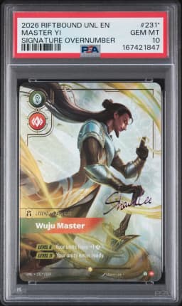 2026 #231* Master YI - Wuju Master PSA 10 Riftbound: League of Legends Unl-Unleashed