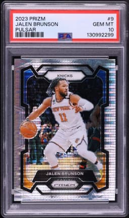 2023 #9 Jalen Brunson PSA 10 Panini Prizm Pulsar