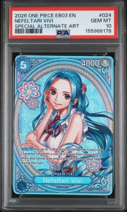 2026 #024 Nefeltari Vivi PSA 10 One Piece EB03-Extra Booster -One Piece Heroines Edition-