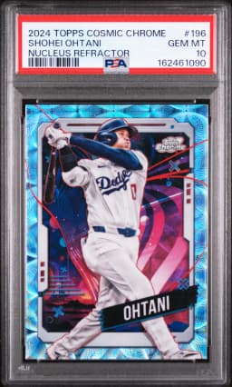 2024 #196 Shohei Ohtani PSA 10 Topps Cosmic Chrome