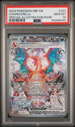 2023 #223 Charizard EX PSA 10 Obf EN-Obsidian Flames