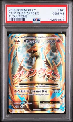 2016 #101 Full Art/M Charizard EX PSA 10 XY Evolutions