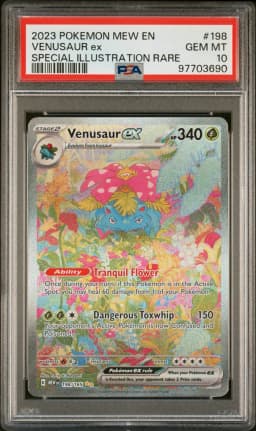 2023 #198 Venusaur EX PSA 10 Mew EN-151
