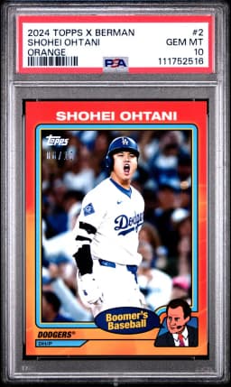 2024 #2 Shohei Ohtani PSA 10 Topps X Chris Berman: Boomer's Baseball