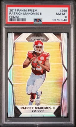 2017 #269 Patrick Mahomes II PSA 8 Panini Prizm