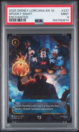 2025 #237 Spooky Sight PSA 9 Disney Lorcana EN 10-Whispers in the Well