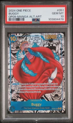 2024 #051 Buggy PSA 10 One Piece OP09-Emperors in the New World
