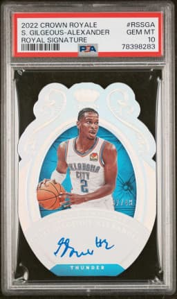 2022 #RSSGA Shai Gilgeous-Alexander PSA 10 Panini Crown Royale Royal Signatures