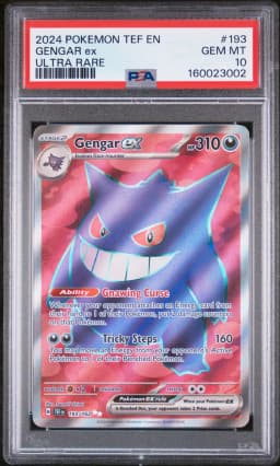 2024 #193 Gengar EX PSA 10 Tef EN-Temporal Forces