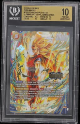 2026 #FS1107 Son Goku ALT ART SR/(Ultimate Battle '26 Vol.2 Winner Prize) BGS 10 Dragon Ball Super Card Game Fusion World Promos