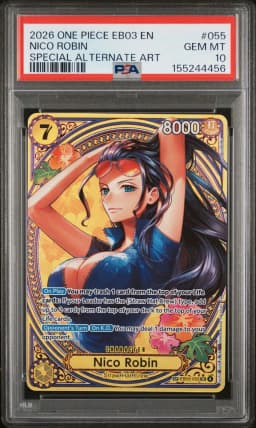 2026 #055 Nico Robin PSA 10 One Piece EB03-Extra Booster -One Piece Heroines Edition-