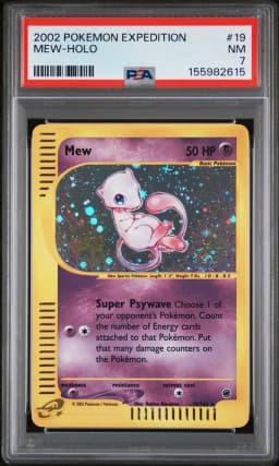 2002 #19 Mew-Holo PSA 7 Expedition