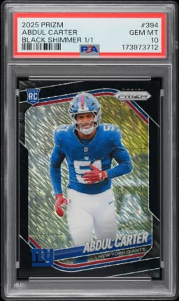 2025 #394 Abdul Carter PSA 10 Panini Prizm